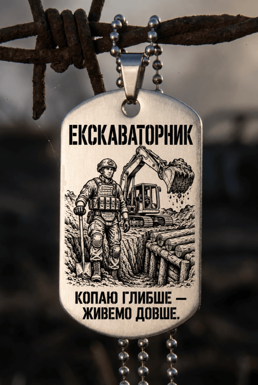 Жетон «ЕКСКАВАТОРНИК» — готовий дизайн CORETAG