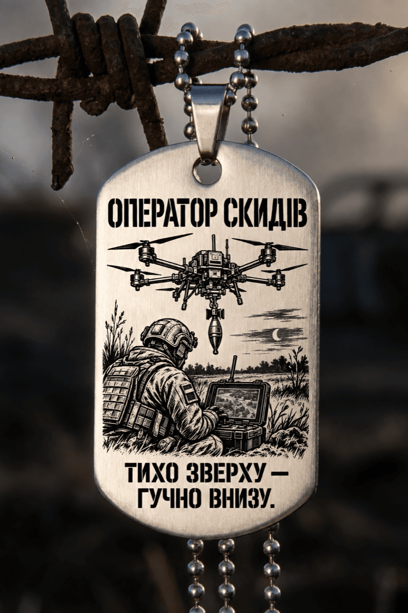 Жетон «ОПЕРАТОР СКИДІВ» — готовий дизайн CORETAG