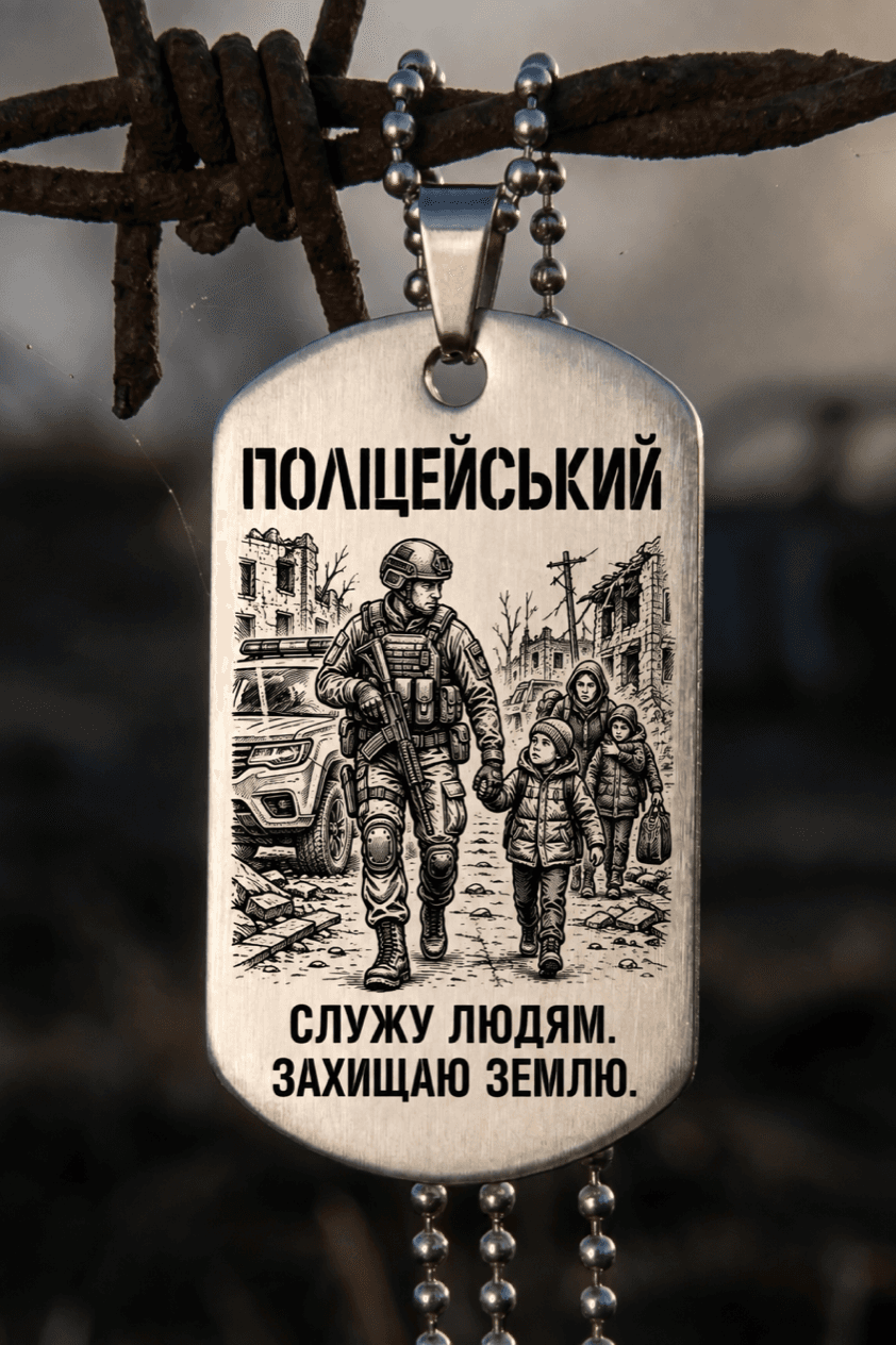 Жетон «ПОЛІЦЕЙСЬКИЙ» — готовий дизайн CORETAG