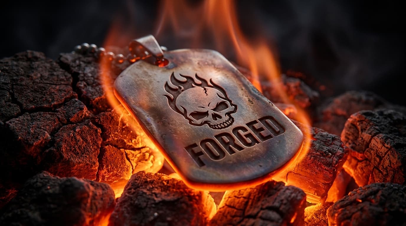 Жетон «Forged in Fire» 28×50