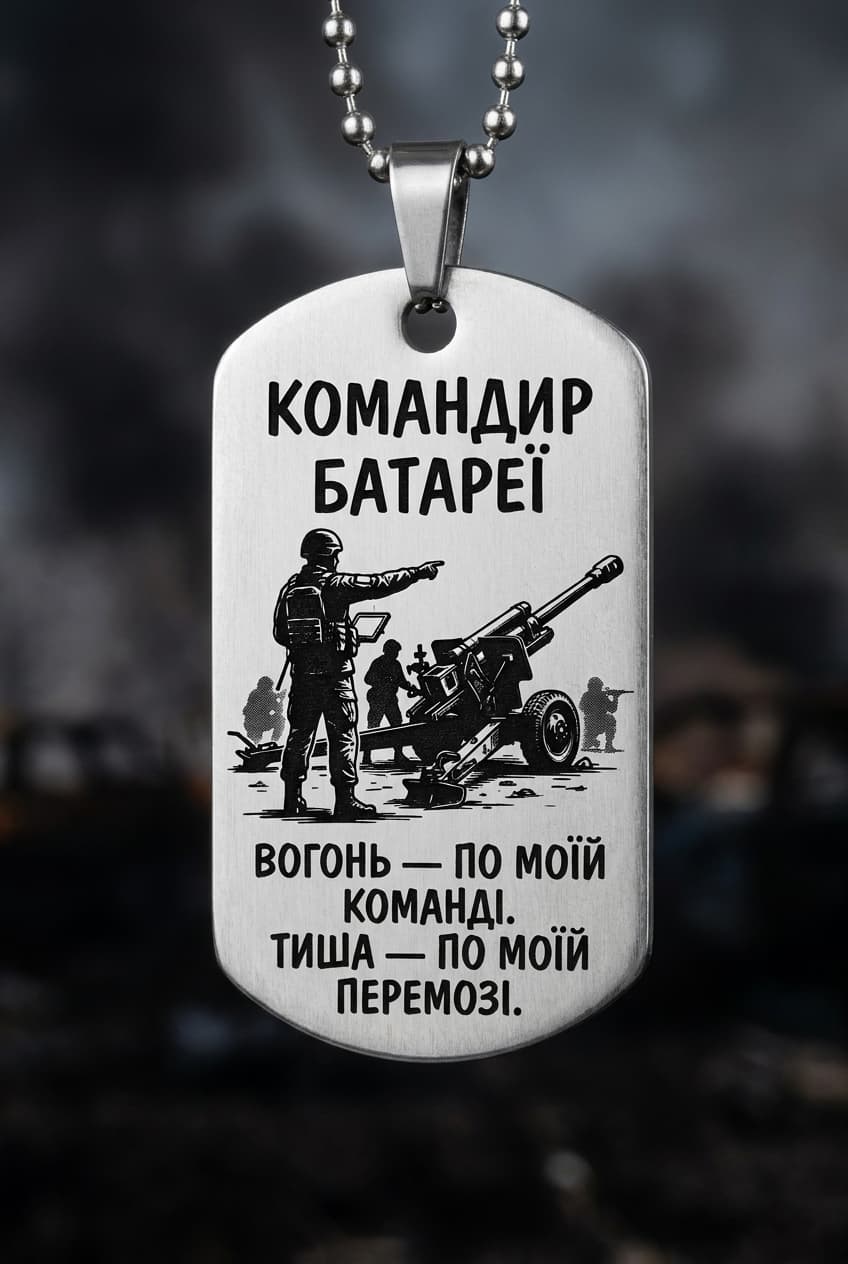 Жетон «КОМАНДИР БАТАРЕЇ» — CORETAG