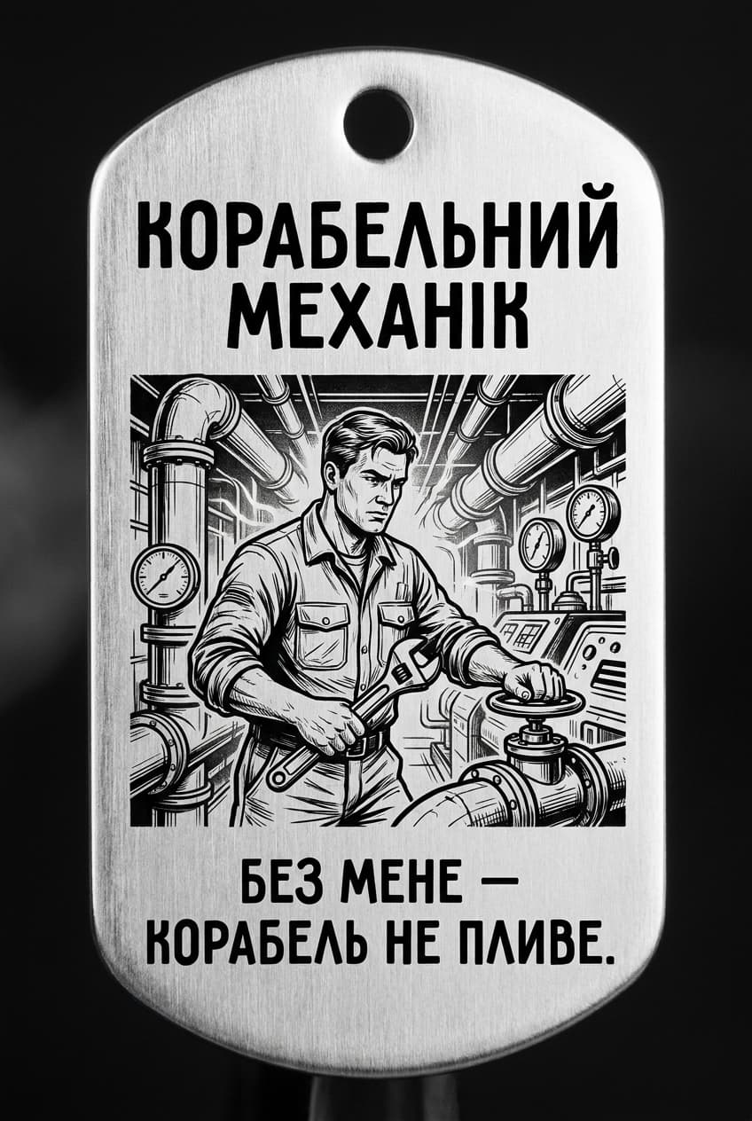 Жетон «КОРАБЕЛЬНИЙ МЕХАНІК»