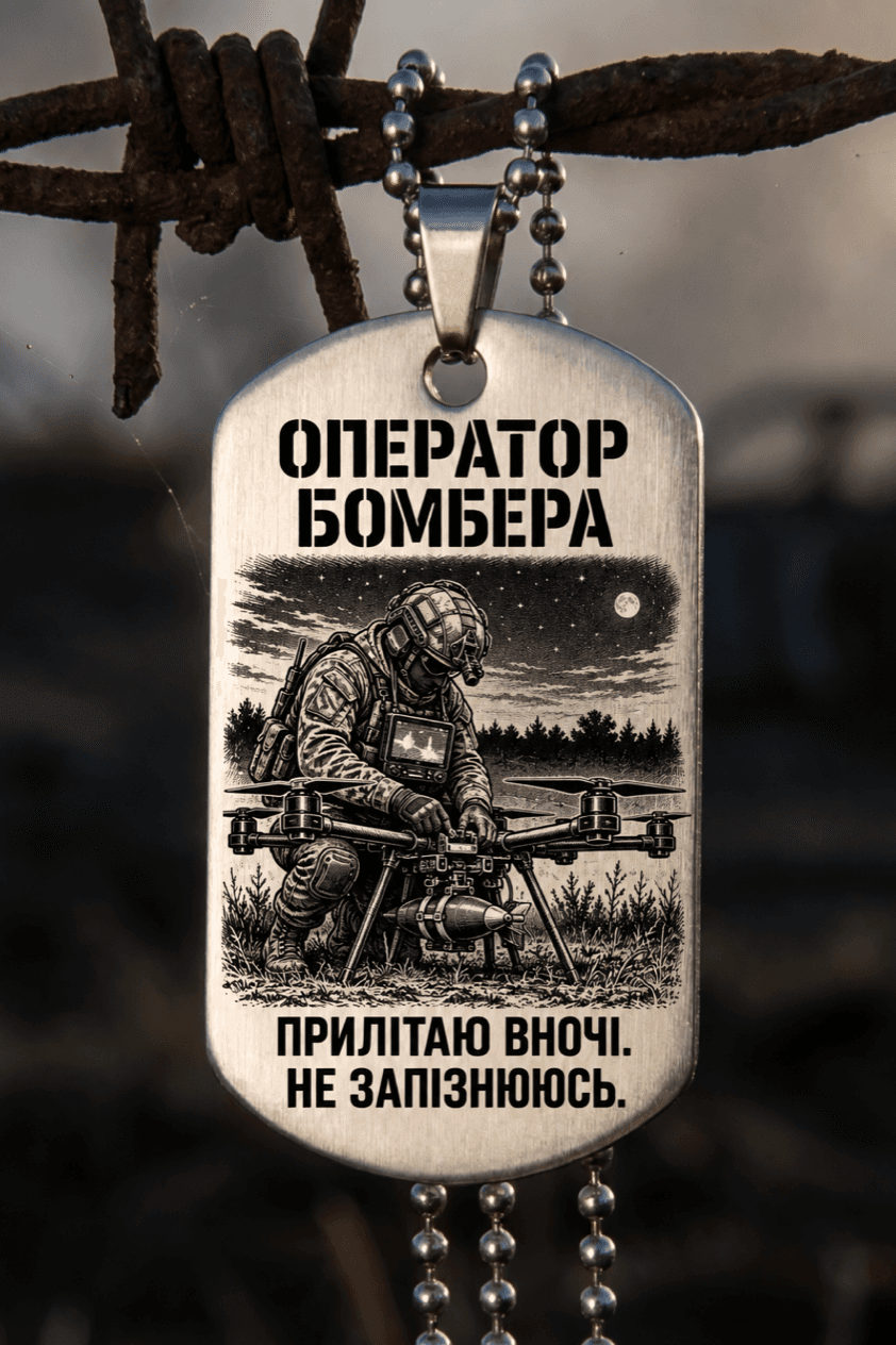 Жетон «ОПЕРАТОР БОМБЕРА» — готовий дизайн CORETAG