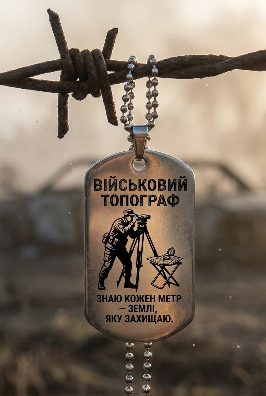Жетон «ВІЙСЬКОВИЙ ТОПОГРАФ» — CORETAG