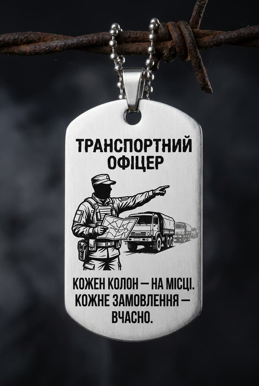 Жетон «ТРАНСПОРТНИЙ ОФІЦЕР»