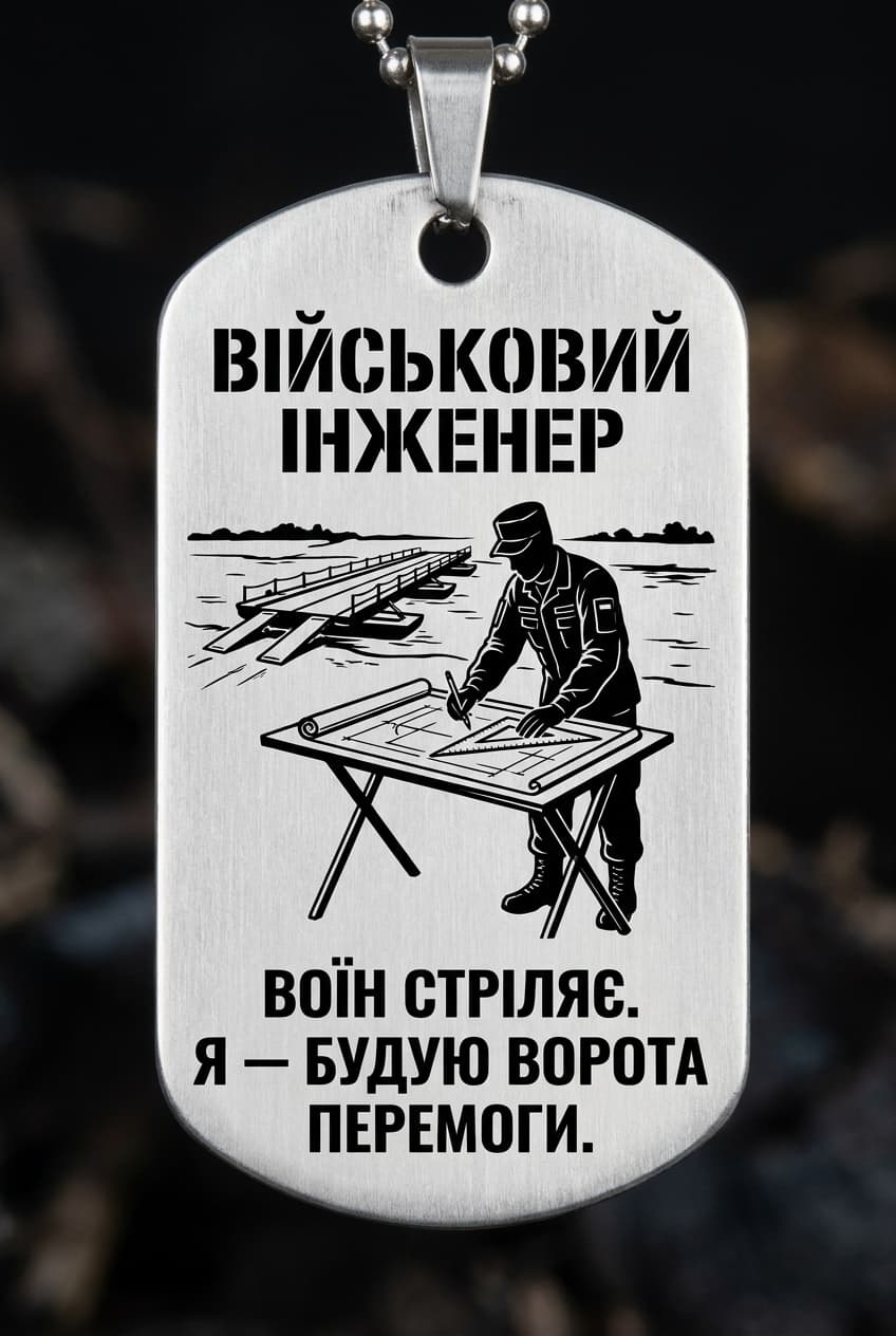 Жетон «ВІЙСЬКОВИЙ ІНЖЕНЕР» — CORETAG