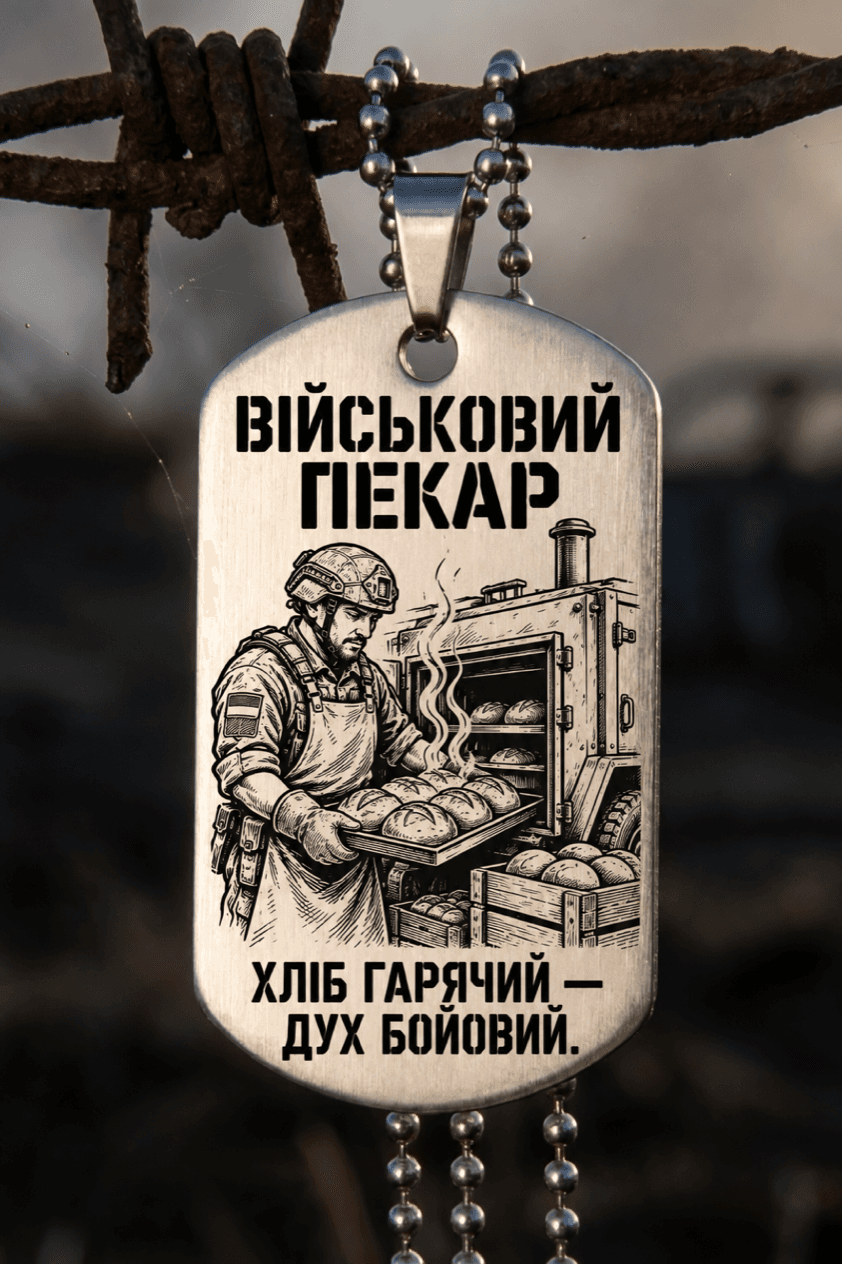 Жетон «ВІЙСЬКОВИЙ ПЕКАР» — готовий дизайн CORETAG